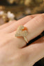 14K GOLD 0.90 CT NATURAL H DIAMOND RING