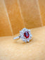 14K GOLD 2.08 CTW NATURAL RUBY & DIAMOND RING/PENDANT