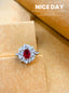 14K GOLD 2.08 CTW NATURAL RUBY & DIAMOND RING/PENDANT