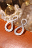 14K GOLD 0.80 CT NATURAL H DIAMOND EARRINGS