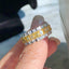 14K GOLD 2.53 CTW NATURAL YELLOW DIAMOND & DIAMOND RING