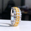 14K GOLD 2.53 CTW NATURAL YELLOW DIAMOND & DIAMOND RING