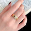 14K GOLD 0.30 CT NATURAL H DIAMOND RING