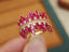 14K GOLD 1.55 CTW NATURAL RUBY & DIAMOND RING