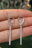 14K GOLD 0.40 CT NATURAL H DIAMOND EARRINGS