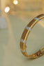 14K GOLD 1.02 CT NATURAL H DIAMOND BANGLE