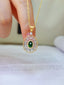 14K GOLD 0.64 CTW NATURAL TSAVORITE & DIAMOND PENDANT