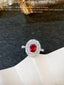 14K GOLD 2.24 CTW NATURAL RUBY & DIAMOND RING/PENDANT