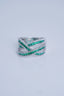 14K GOLD 1.90 CTW VIVID GREEN NATURAL EMERALD & DIAMOND RING