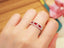 14K GOLD 1.02 CTW VIVID RED NATURAL RUBY & DIAMOND RING