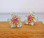 14K GOLD 1.67 CTW NATURAL PADPARADSCHA SAPPHIRE & DIAMOND EARRINGS