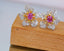 14K GOLD 1.67 CTW NATURAL PADPARADSCHA SAPPHIRE & DIAMOND EARRINGS