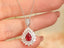 14K GOLD 1.95 CTW NATURAL RUBY & DIAMOND PENDANT