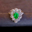 14K GOLD 1.59 CTW NATURAL EMERALD & DIAMOND RING/PENDANT