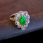 14K GOLD 1.59 CTW NATURAL EMERALD & DIAMOND RING/PENDANT