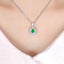 14K GOLD 1.59 CTW NATURAL EMERALD & DIAMOND RING/PENDANT