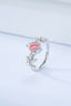 14K GOLD 0.59 CTW NATURAL PINK DIAMOND & DIAMOND RING