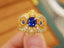 14K GOLD 1.57 CTW NATURAL SAPPHIRE & DIAMOND RING