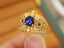 14K GOLD 1.57 CTW NATURAL SAPPHIRE & DIAMOND RING