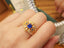 14K GOLD 1.57 CTW NATURAL SAPPHIRE & DIAMOND RING