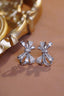 14K GOLD 1.30 CT NATURAL H DIAMOND EARRINGS