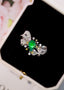 14K GOLD 1.96 CTW NATURAL EMERALD & DIAMOND RING