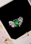 14K GOLD 1.96 CTW NATURAL EMERALD & DIAMOND RING