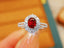 14K GOLD 1.56 CTW NATURAL RUBY & DIAMOND RING