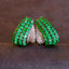 14K GOLD 3.34 CTW VIVID GREEN NATURAL EMERALD & DIAMOND EARRINGS