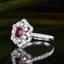 14K GOLD 1.28 CTW NATURAL RUBY & DIAMOND RING