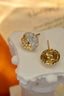 14K GOLD 0.34 CT NATURAL H DIAMOND EARRINGS