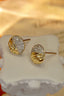 14K GOLD 0.34 CT NATURAL H DIAMOND EARRINGS