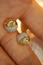 14K GOLD 0.34 CT NATURAL H DIAMOND EARRINGS