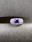 14K GOLD 2.79 CTW NATURAL SAPPHIRE & DIAMOND RING