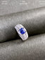 14K GOLD 2.79 CTW NATURAL SAPPHIRE & DIAMOND RING