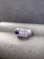 14K GOLD 2.79 CTW NATURAL SAPPHIRE & DIAMOND RING