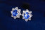 14K GOLD 1.60 CTW NATURAL SAPPHIRE & DIAMOND EARRINGS