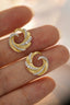 14K GOLD 0.50 CT NATURAL H DIAMOND EARRINGS