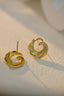 14K GOLD 0.50 CT NATURAL H DIAMOND EARRINGS