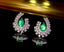 14K GOLD 1.05 CTW NATURAL EMERALD & DIAMOND EARRINGS