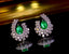 14K GOLD 1.05 CTW NATURAL EMERALD & DIAMOND EARRINGS