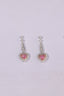 14K GOLD 0.62 CTW NATURAL PINK DIAMOND & DIAMOND EARRINGS