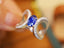 14K GOLD 1.37 CTW NATURAL SAPPHIRE & DIAMOND RING