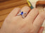 14K GOLD 1.37 CTW NATURAL SAPPHIRE & DIAMOND RING