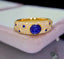 14K GOLD 1.41 CTW NATURAL SAPPHIRE & DIAMOND RING