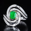 14K GOLD 1.42 CTW NATURAL EMERALD & DIAMOND RING