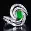 14K GOLD 1.42 CTW NATURAL EMERALD & DIAMOND RING