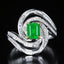 14K GOLD 1.42 CTW NATURAL EMERALD & DIAMOND RING