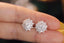 14K GOLD 2.20 CT NATURAL H DIAMOND EARRINGS