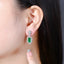 14K GOLD 3.76 CTW NATURAL EMERALD & DIAMOND EARRINGS